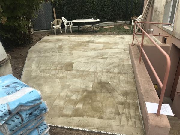 CREATION D'UNE DALLE BETON
