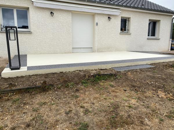RESINE DE MARBRE POLYCHROME TERRASSE